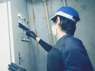 作業をしている様子